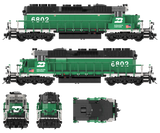 Burlington Northern White Face with White Stripe Paint Scheme Decals for the SD40-2