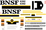 BNSF Heritage 2 Paint Scheme Decals for the SD40-2