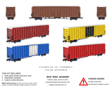 Gunderson 60' High Cube Plate F Boxcar Premium Instructions