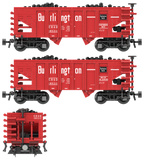 Chicago Burlington & Quincy "Chinese Red" Decals for the USRA 55-Ton Hopper
