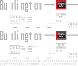 Chicago Burlington & Quincy "Chinese Red" Decals for the USRA 55-Ton Hopper