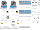 Brick Model Railroader Decals for the Gunderson 60' High Cube Boxcar