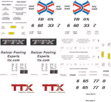 TTX TBOX Decals for the Gunderson 60' High Cube Boxcar