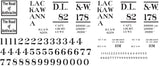 Lackawanna Decals for the USRA 55-Ton Hopper