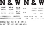 Norfolk & Western Decals for the USRA 55-Ton Hopper