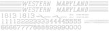 Western Maryland "Speed Letter" Decals for the Northeastern Caboose