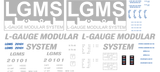 L-Gauge Modular Standard Decals for the PCF 50' Insulated Boxcar