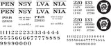 Pennsylvania RR Decals for the USRA 55-Ton Hopper