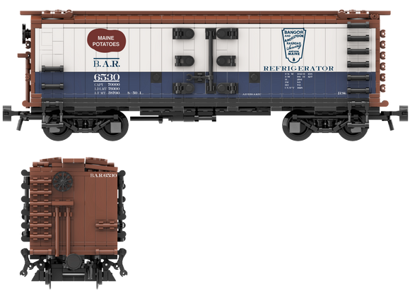 Bangor & Aroostook Decals for the R-30-9 and R-40-9 Reefer