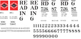 Reading Decals for the USRA 55-Ton Hopper