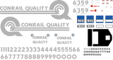 Conrail Quality Paint Scheme Decals for the SD40-2