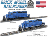 EMD SD40-2 Diesel Locomotive Conrail Premium Instructions