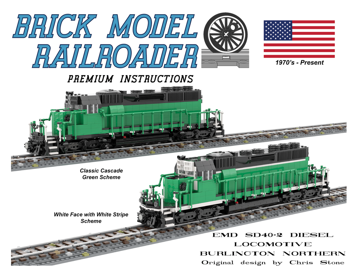 EMD SD40-2 Diesel Locomotive Burlington Northern Premium