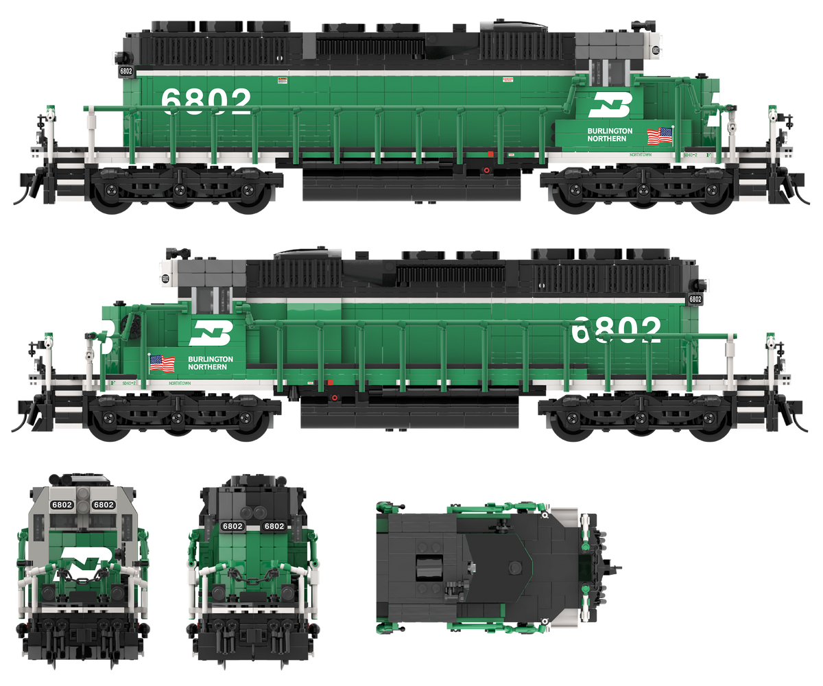 EMD SD40-2 Diesel Locomotive Decals – Brick Model Railroader