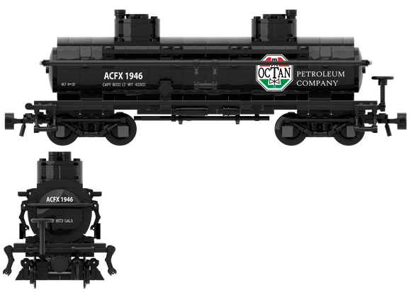 1920's, OCTAN Inspired, Decals for the ACF Type 27 Tank Car