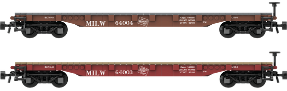Milwaukee Road Decals for the AAR 53' Flat Car
