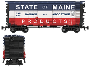 Bangor & Aroostook State of Maine Decals for the Pullman PS-1 Boxcar