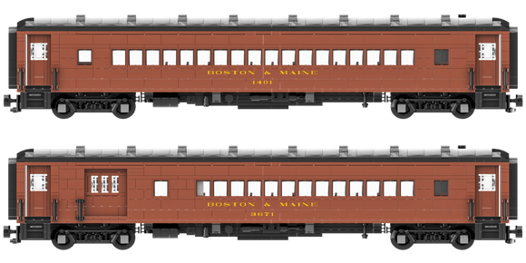 Boston & Maine Arch Roof Coach and Combine Decal Set