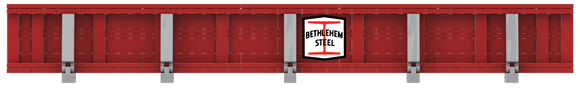 Bethlehem Steel I-Beam Decal Set for the 52'-6