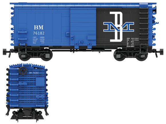 Boston & Maine Decals for the Pullman PS-1 Boxcar