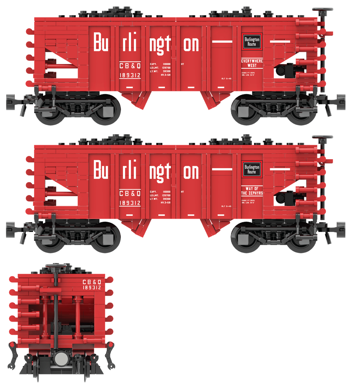 USRA 55Ton Hopper Decals Brick Model Railroader