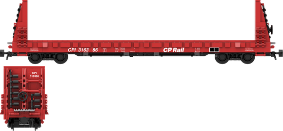 Canadian Pacific Decals for the Thrall 61'-1