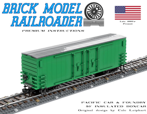 Pacific Car & Foundry 50' Insulated Boxcar Premium Instructions