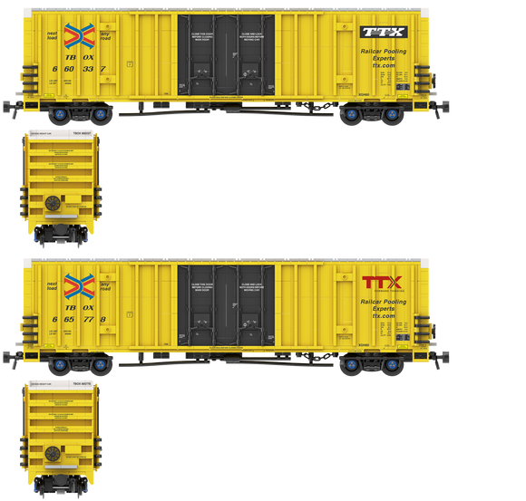 TTX TBOX Decals for the Gunderson 60' High Cube Boxcar