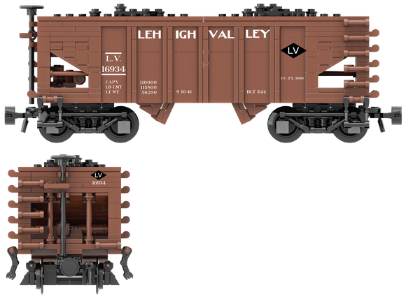 Lehigh Valley Decals for the USRA 55-Ton Hopper