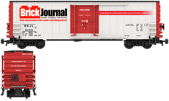 Brickjournal Decals for the PCF 50' Insulated Boxcar