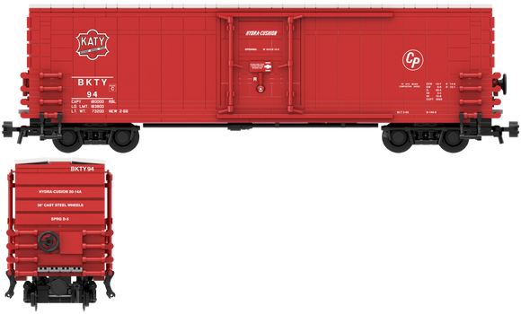 Missouri Kansas & Texas (Katy) Decals for the PCF 50' Insulated Boxcar