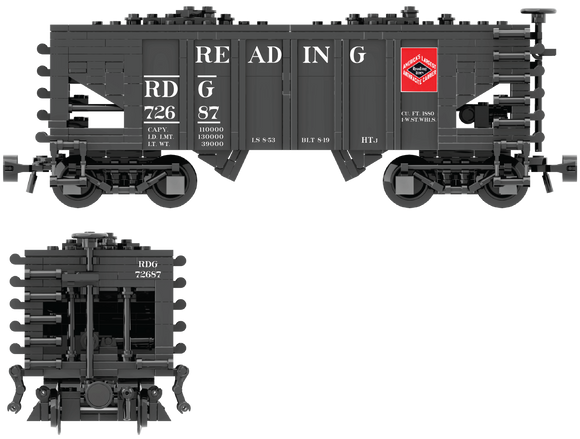Reading Decals for the USRA 55-Ton Hopper