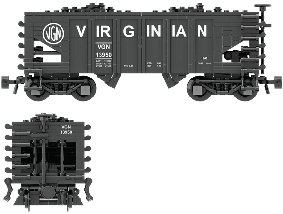 Virginian Decal Set for the USRA 55-Ton Hopper