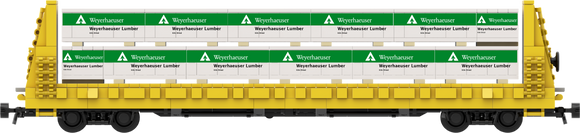 Weyerhaeuser Lumber Load Decals for the Thrall 61'-1